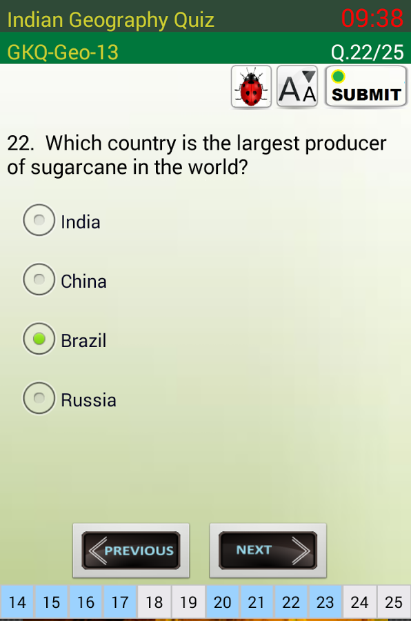 Indian Geography Quiz截图2