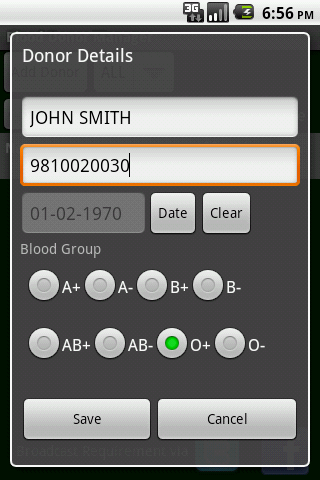 Blood Donor Contact Manager截图2