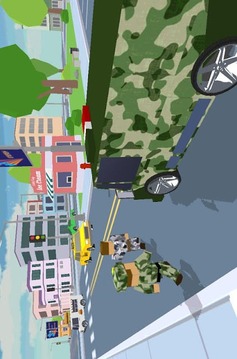 Blocky Army City Rush Racer截图