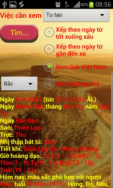 Xem ng&agrave;y tốt theo tuổi截图5