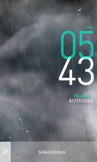 MxLock Theme Sky_Showers截图2