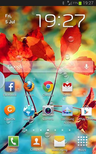 Galaxy S4 Leaf Rain Drops截图6