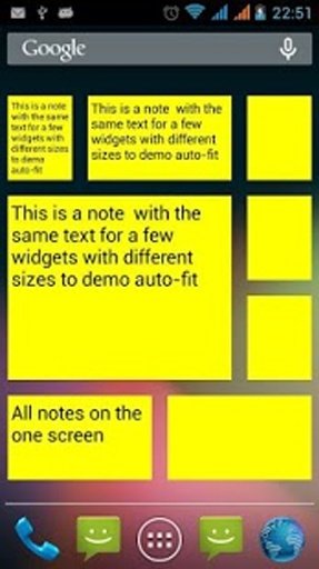 Notes widget (auto-fit text)截图2