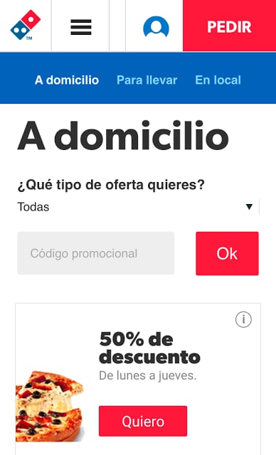 Dominos Pizza - Venta Online截图5