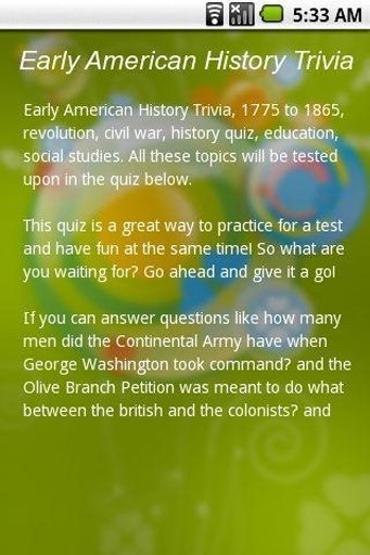 Early American History Trivia截图1