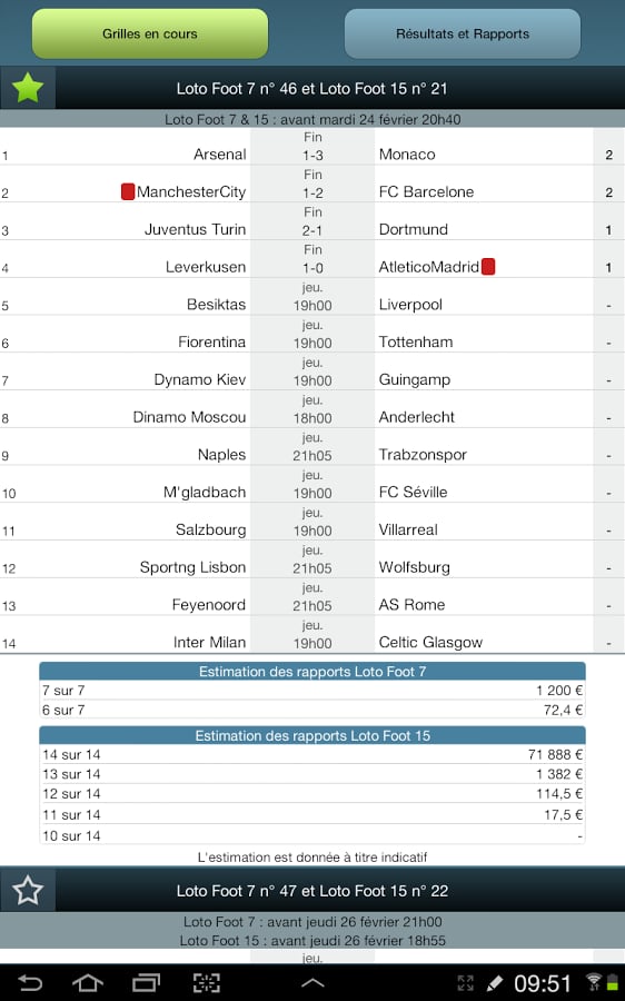 LF7&amp;15 Livescore Pronoso...截图1