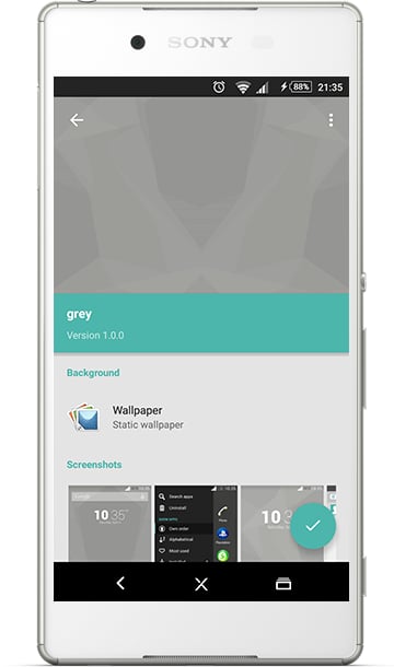 Dark Grey xperia theme截图4