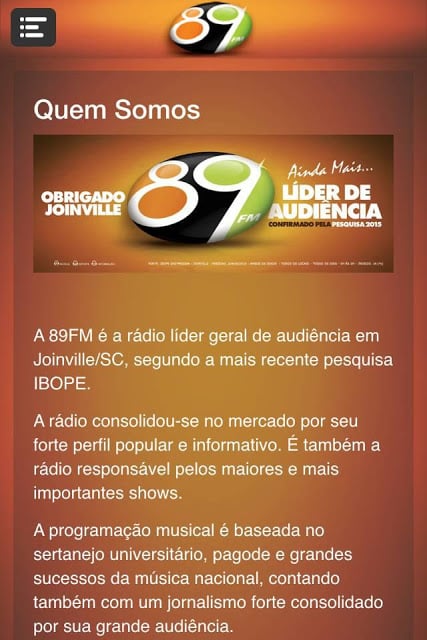 R&aacute;dio 89FM截图4