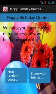 Happy Birthday Quotes app截图1