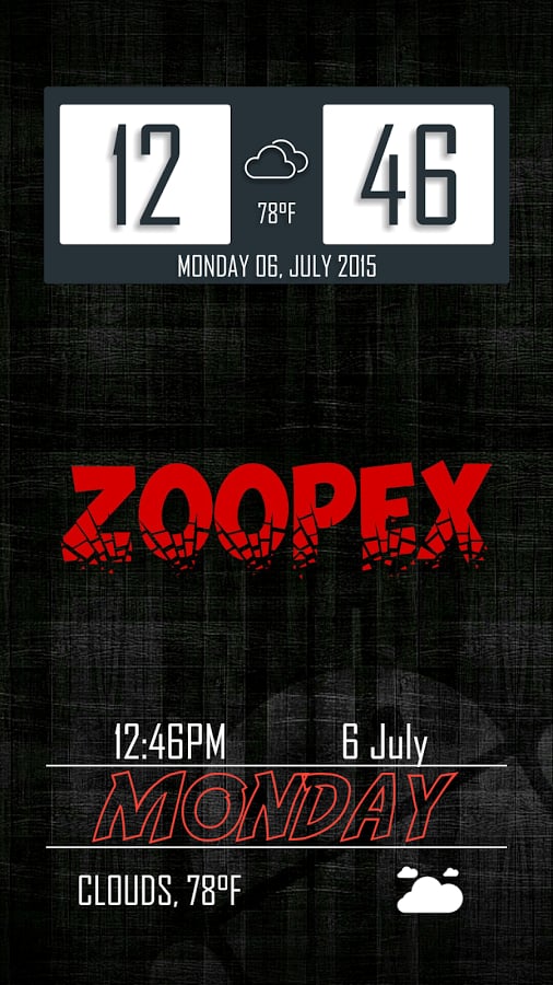 Zoopex for Zooper Widget挂件包截图3