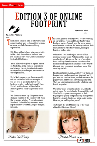 Online Footprint Magazine截图3