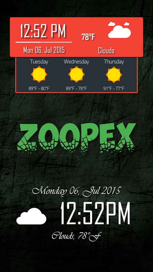 Zoopex for Zooper Widget挂件包截图2