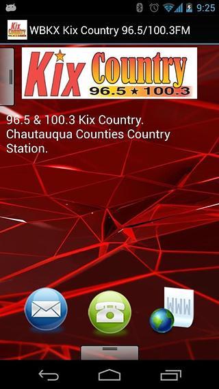 WBKX Kix Country 96.5/10...截图3