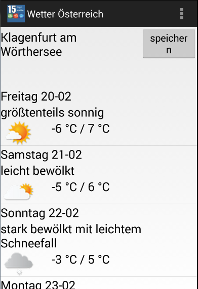 15 Tage Wetter Österreich截图7