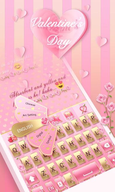 Valentine's Day Keyboard Theme截图2