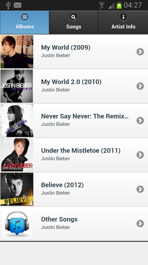 Justin Bieber All Lyrics截图1