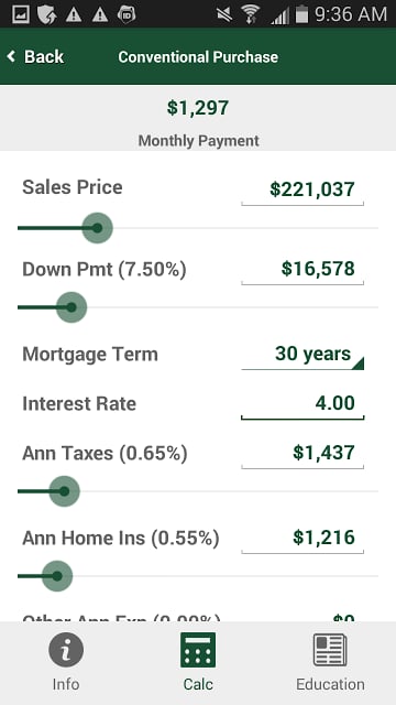 Evergreen Home Loan Calculator截图1