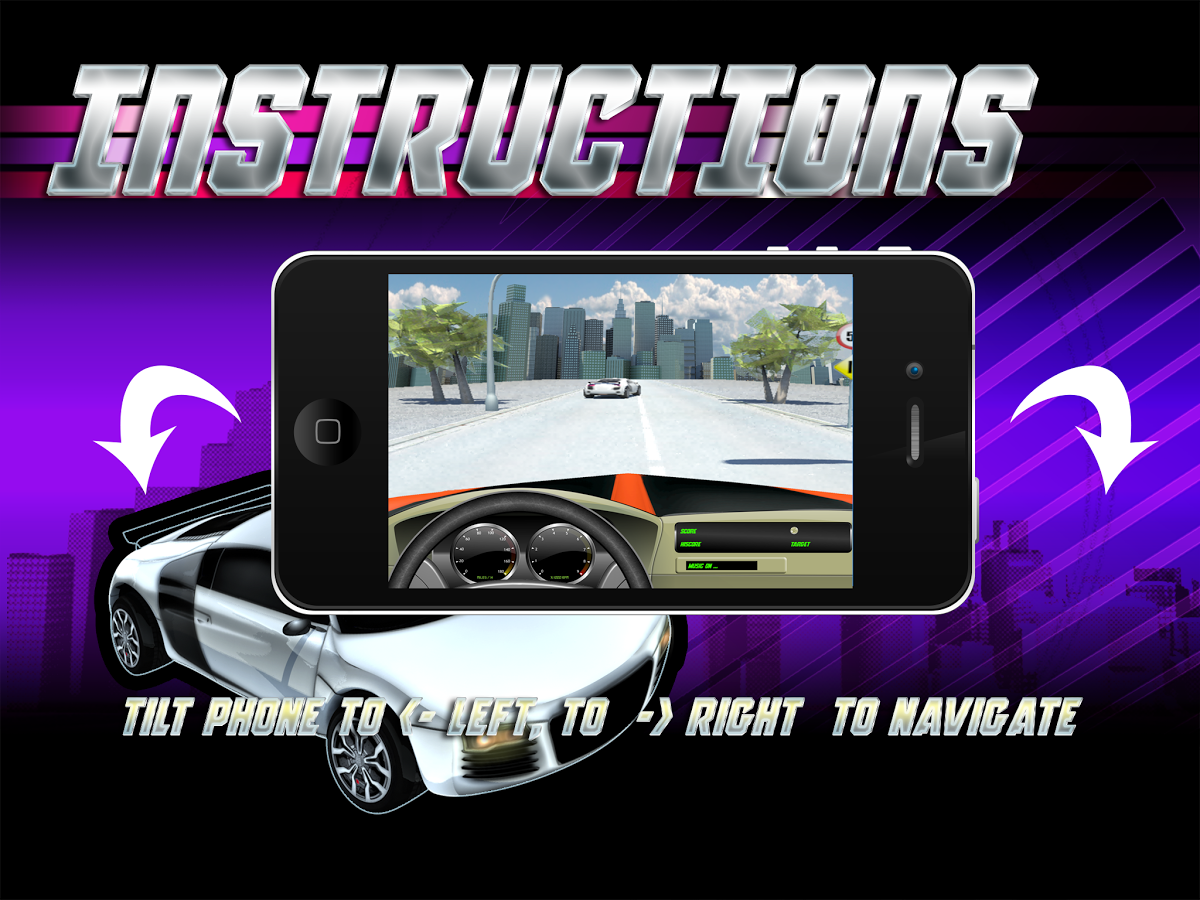 3D City Surfers Car Race截图2