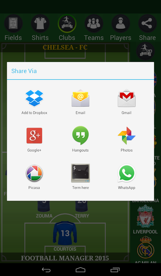 Football Lineup Manager 2015截图5