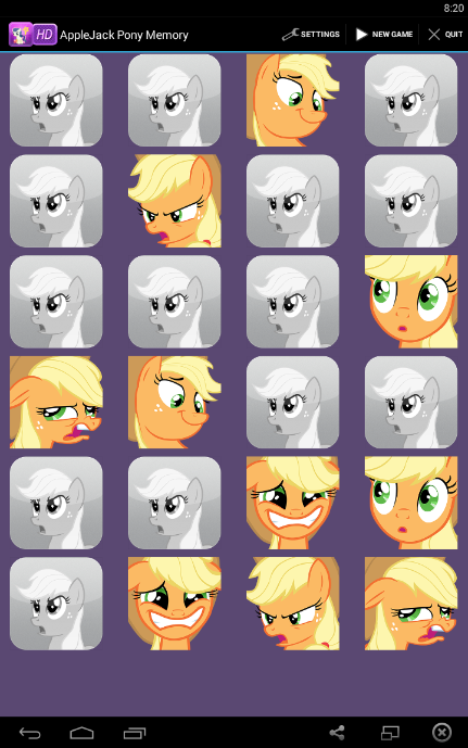 AppleJack Pony Memory截图3