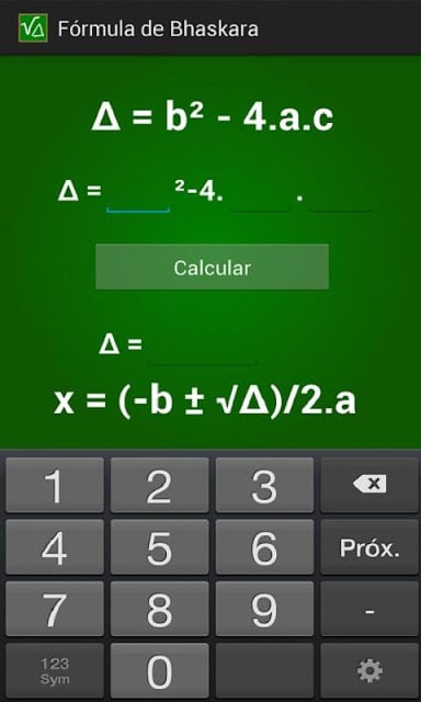 F&oacute;rmula de Bhaskara截图2
