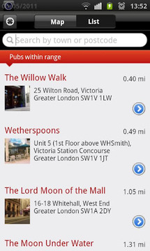 Wetherspoon Pub Finder截图