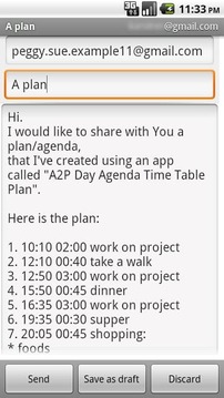A2P Day Agenda Time Table Plan截图
