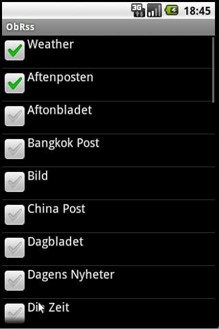 ObRss: news and weather截图1