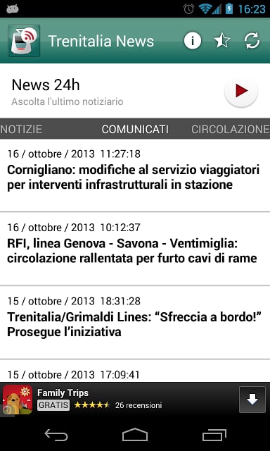 Trenitalia news截图2