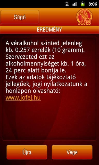 Alkoholkalkul&aacute;tor截图3