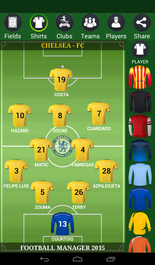 Football Lineup Manager 2015截图4