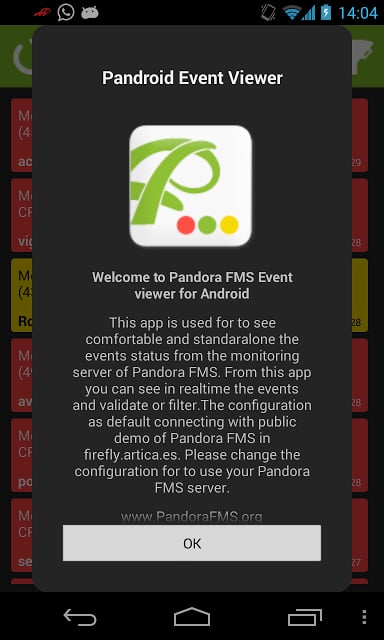 Pandora FMS Event Viewer截图1