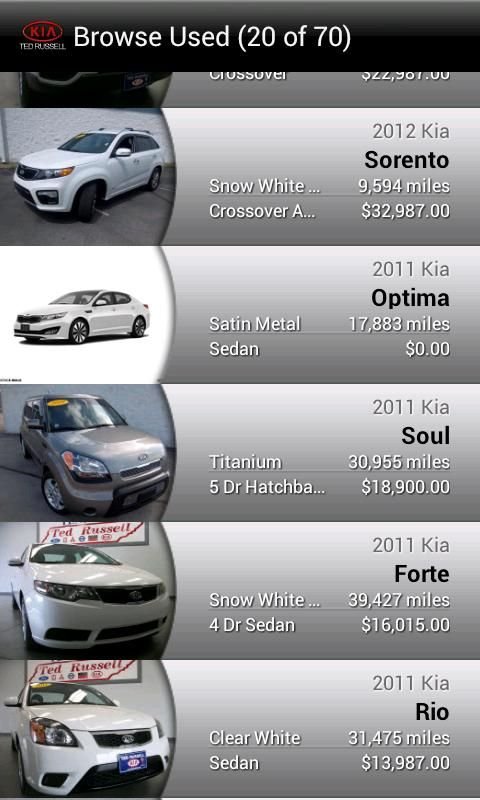 Ted Russell KIA DealerApp截图2