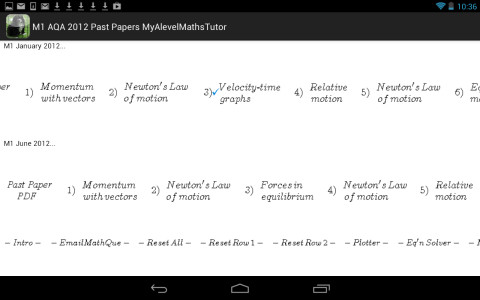 M1 AQA 2012 Past Papers MyAlevelMathsTutor截图1