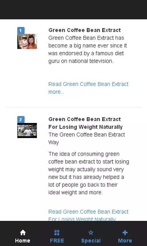 Green Coffee Bean Extract截图3