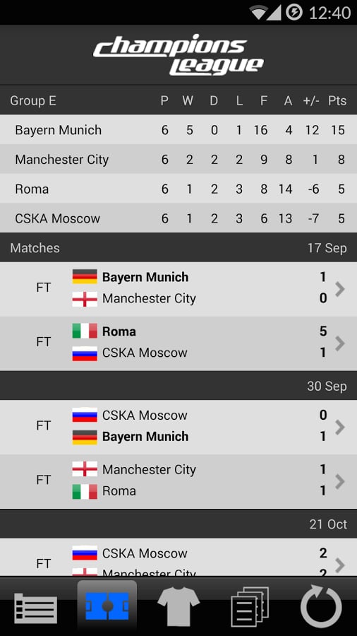 LiveScore Champions Leag...截图2