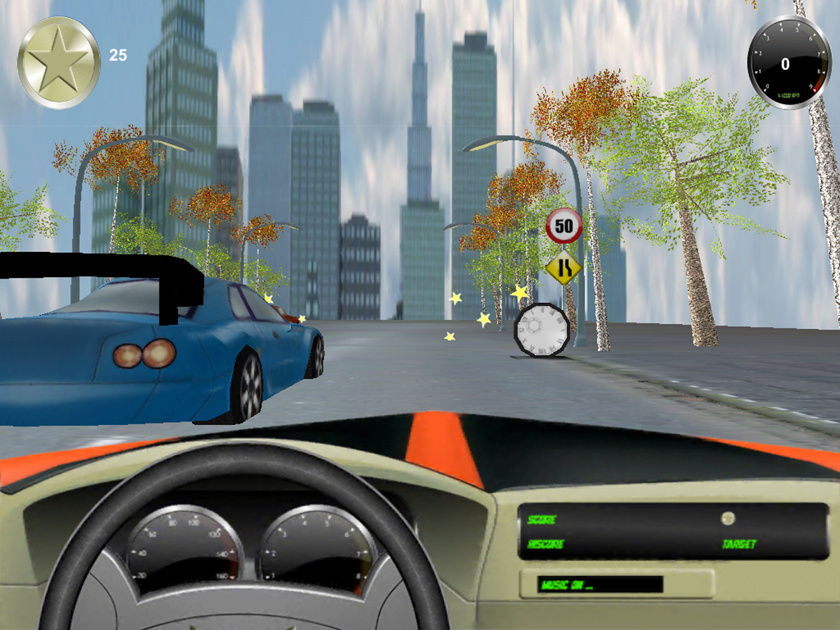 3D City Surfers Car Race截图3