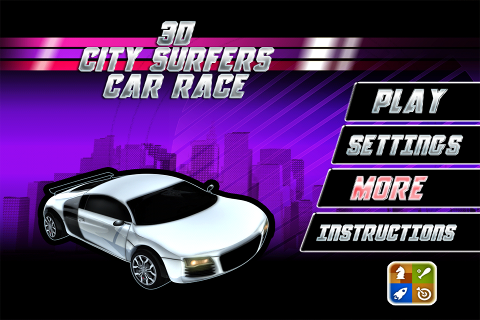 3D City Surfers Car Race截图8