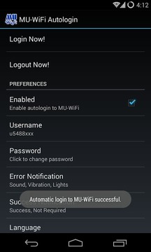 MU-WiFi Autologin截图