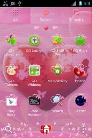 Theme Hearts for GO Launcher截图3