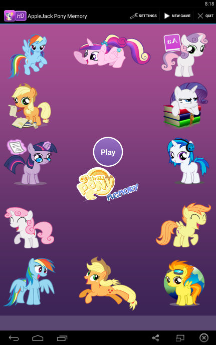 AppleJack Pony Memory截图2