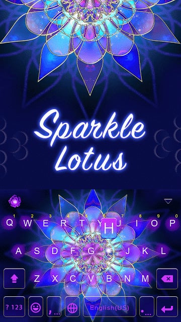 Sparkle Lotus Kika Keyboard截图2