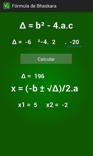 F&oacute;rmula de Bhaskara截图4