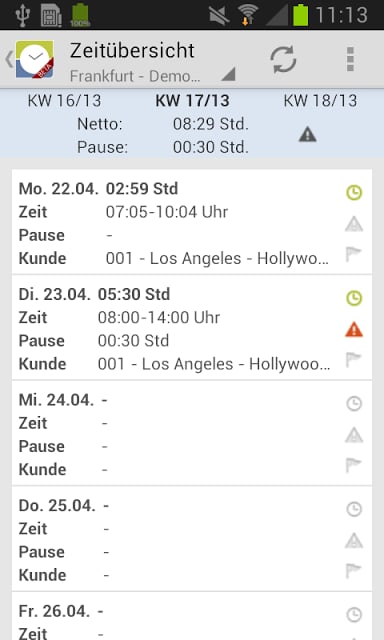 TimeBoard Zeiterfassung (Beta)截图2