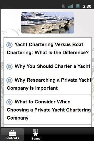 Private Yacht Charters截图1