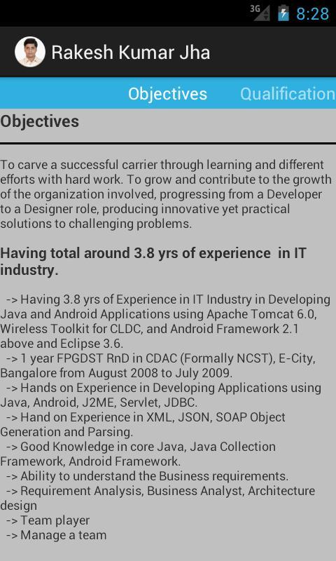 Resume "Rakesh Kumar Jha"截图2