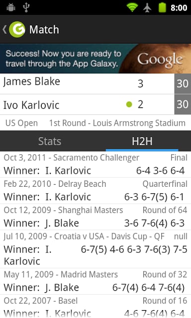 Wimbledon Tennis Scores + Game截图4