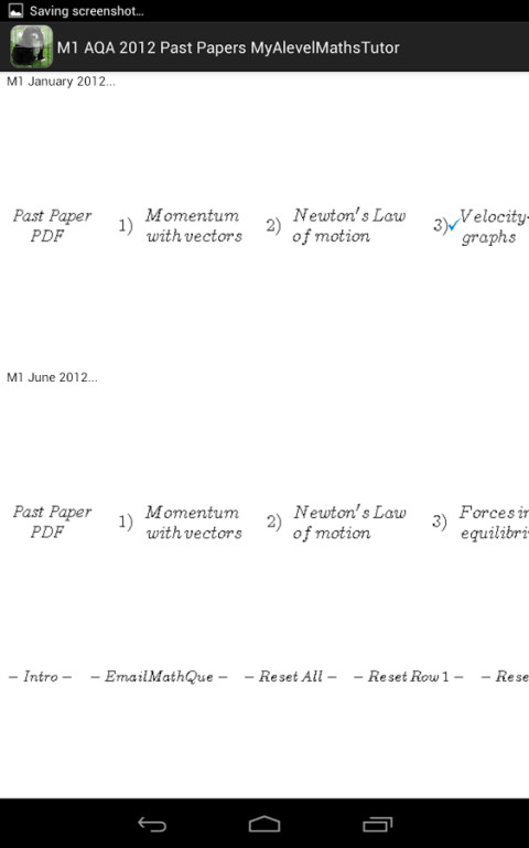 M1 AQA 2012 Past Papers MyAlevelMathsTutor截图7