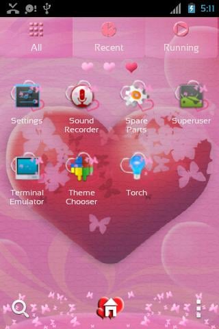 Theme Hearts for GO Launcher截图7