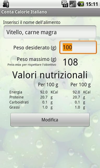 Conta Calorie Italiano DEMO截图5
